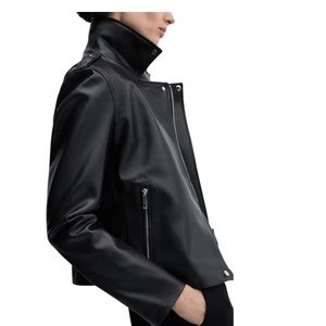 Mango Faux-leather biker jacket
Brand new without tags size small